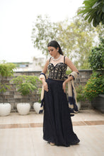 Load image into Gallery viewer, Sapphire Corset with Sharara