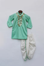 Load image into Gallery viewer, Boys Aqua Green Kurta With Dhoti