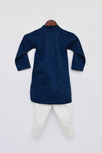 Load image into Gallery viewer, Boys Blue Kurta With Dori Embroidery And Pant
