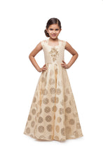 Load image into Gallery viewer, Girls Gold Evening Gown