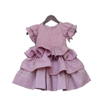 Load image into Gallery viewer, Girls Lilac Tassel Frock