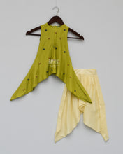Load image into Gallery viewer, Girls Lime Green Kurti With Dhoti in New York