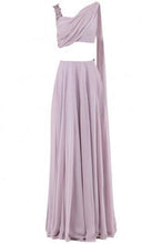 Load image into Gallery viewer, Mauve Crop Top Skirt