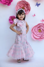 Load image into Gallery viewer, Girls Pink Glitter Gown