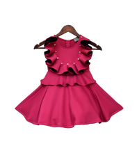 Load image into Gallery viewer, Girls Pink Lycra Dress